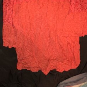 Coral Flowy Top